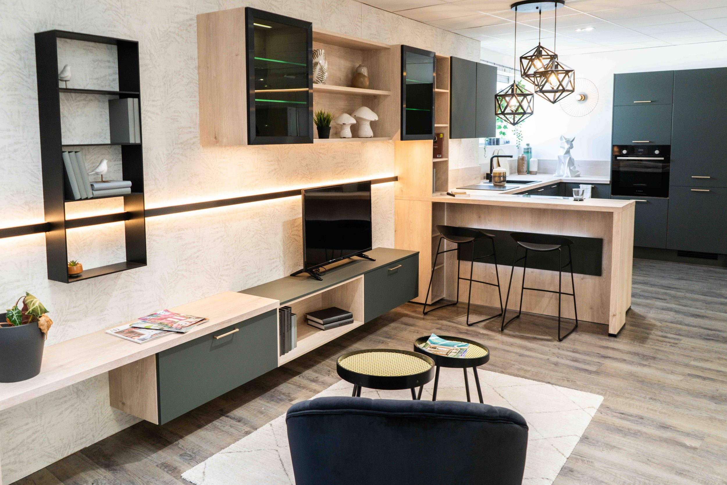 Cuisine Ensemble Vert Minéral Brest – Brit Cuisines